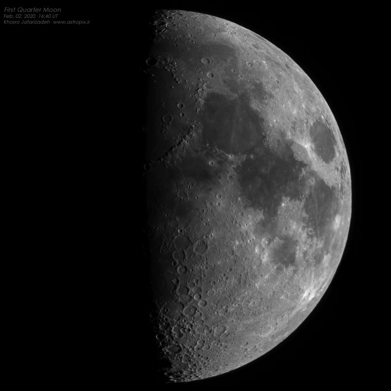 First Quarter Moon Feb, 02, 2020 Khosro JafariZadeh`s Photo Gallery