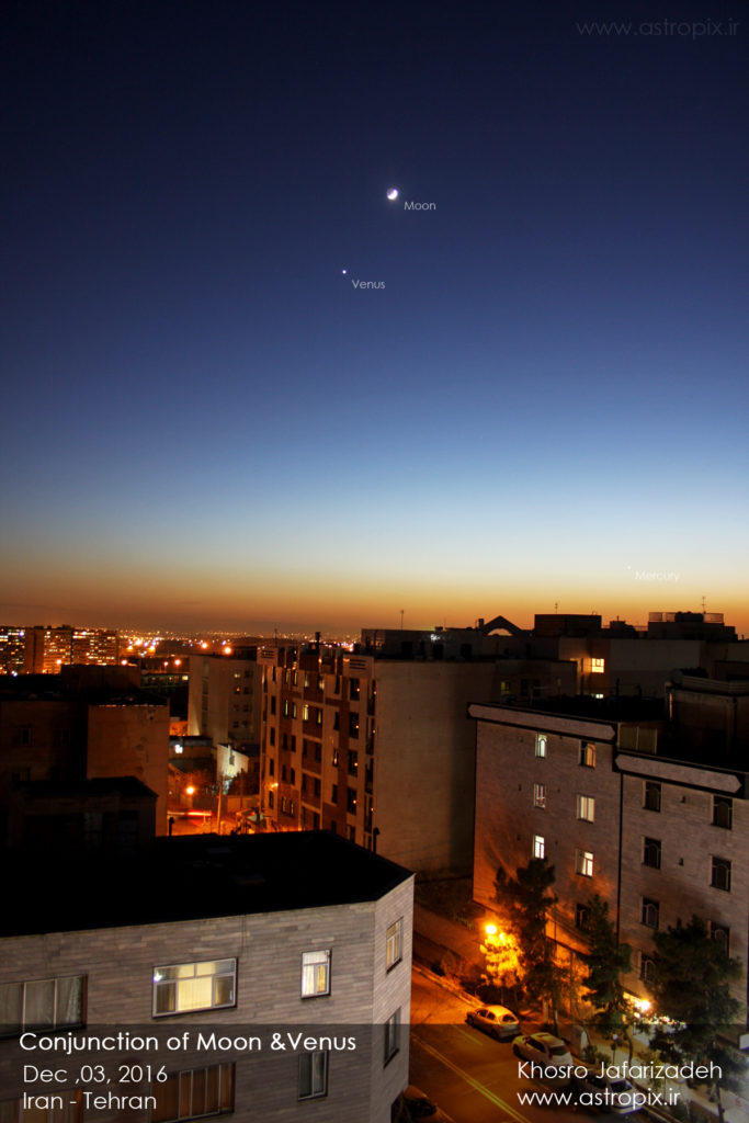 Conjunction of Moon &Venus – Khosro JafariZadeh`s Photo Gallery